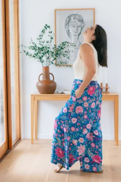 Proud Poppy Clothing Larsa Pants in Paisley Floral PaisleyFloral Hot
