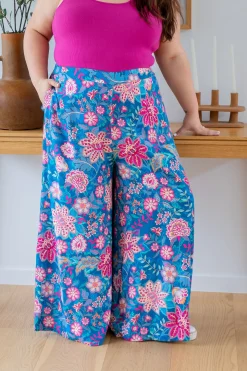 Proud Poppy Clothing Larsa Pants in Paisley Floral PaisleyFloral Hot
