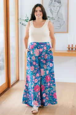Proud Poppy Clothing Larsa Pants in Paisley Floral PaisleyFloral Hot