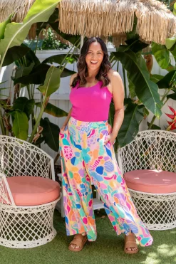 Proud Poppy Clothing Larsa Pants in Peachy Keen by Kasey Rainbow New