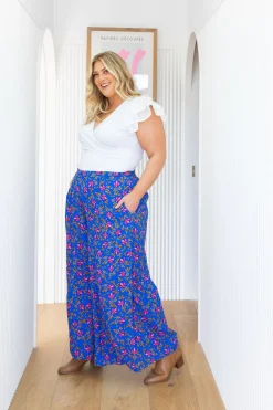 Proud Poppy Clothing Larsa Pants in Winter Blooms WinterBlooms Sale