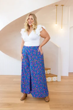 Proud Poppy Clothing Larsa Pants in Winter Blooms WinterBlooms Sale