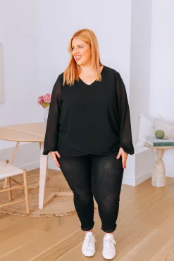 Proud Poppy Clothing Layla Long Sleeved Top in Black Best