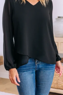 Proud Poppy Clothing Layla Long Sleeved Top in Black Best