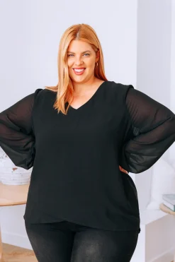 Proud Poppy Clothing Layla Long Sleeved Top in Black Best