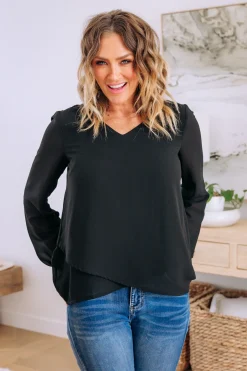 Proud Poppy Clothing Layla Long Sleeved Top in Black Best