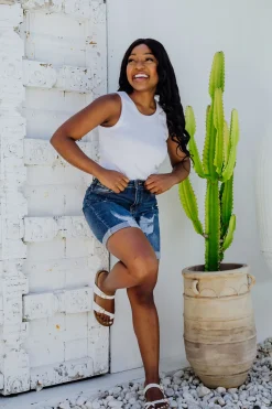 Proud Poppy Clothing Layni Denim Shorts Outlet