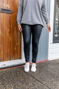 Proud Poppy Clothing Leigh Wet Look Leggings Discount