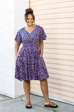 Proud Poppy Clothing Lina Dress in Purple Leopard PurpleLeopard Fashion