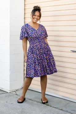 Proud Poppy Clothing Lina Dress in Purple Leopard PurpleLeopard Fashion