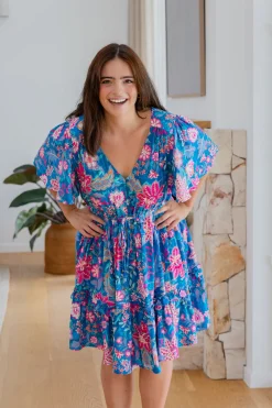 Proud Poppy Clothing Lisa Dress in Paisley Floral PaisleyFloral New