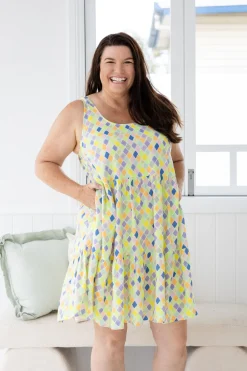 Proud Poppy Clothing Lover Dress in Diced New