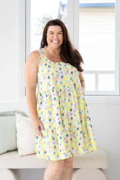 Proud Poppy Clothing Lover Dress in Diced New