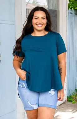 Proud Poppy Clothing Macey Hi-Low T-Shirt in Teal Online