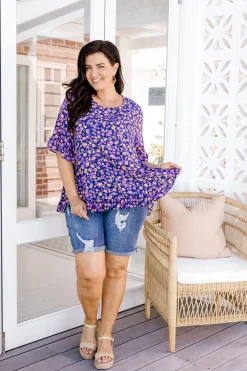 Proud Poppy Clothing Magnolia Purple Leopard Print Top Online