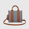 Proud Poppy Clothing Manhattan Mini Tote Bag in Light Denim by Louenhide Hot