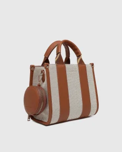 Proud Poppy Clothing Manhattan Mini Tote Bag in Natural Canvas Tan by Louenhide NaturalCanvasTanbyLouenhide Best