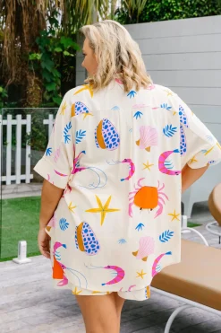 Proud Poppy Clothing Marlo Bamboo Blend Shirt in Crabby Patty CrabbyPatty Sale