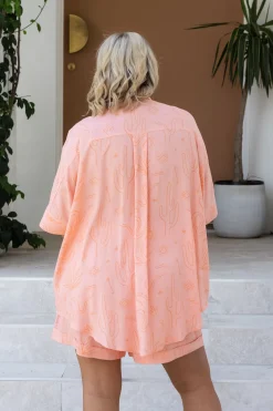 Proud Poppy Clothing Marlo Shirt in Orange Sahara OrangeSahara Online