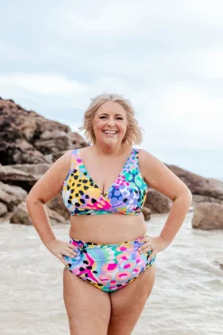 Proud Poppy Clothing Miami Bikini Pants in Kasey Swim by Kasey Rainbow Clearance