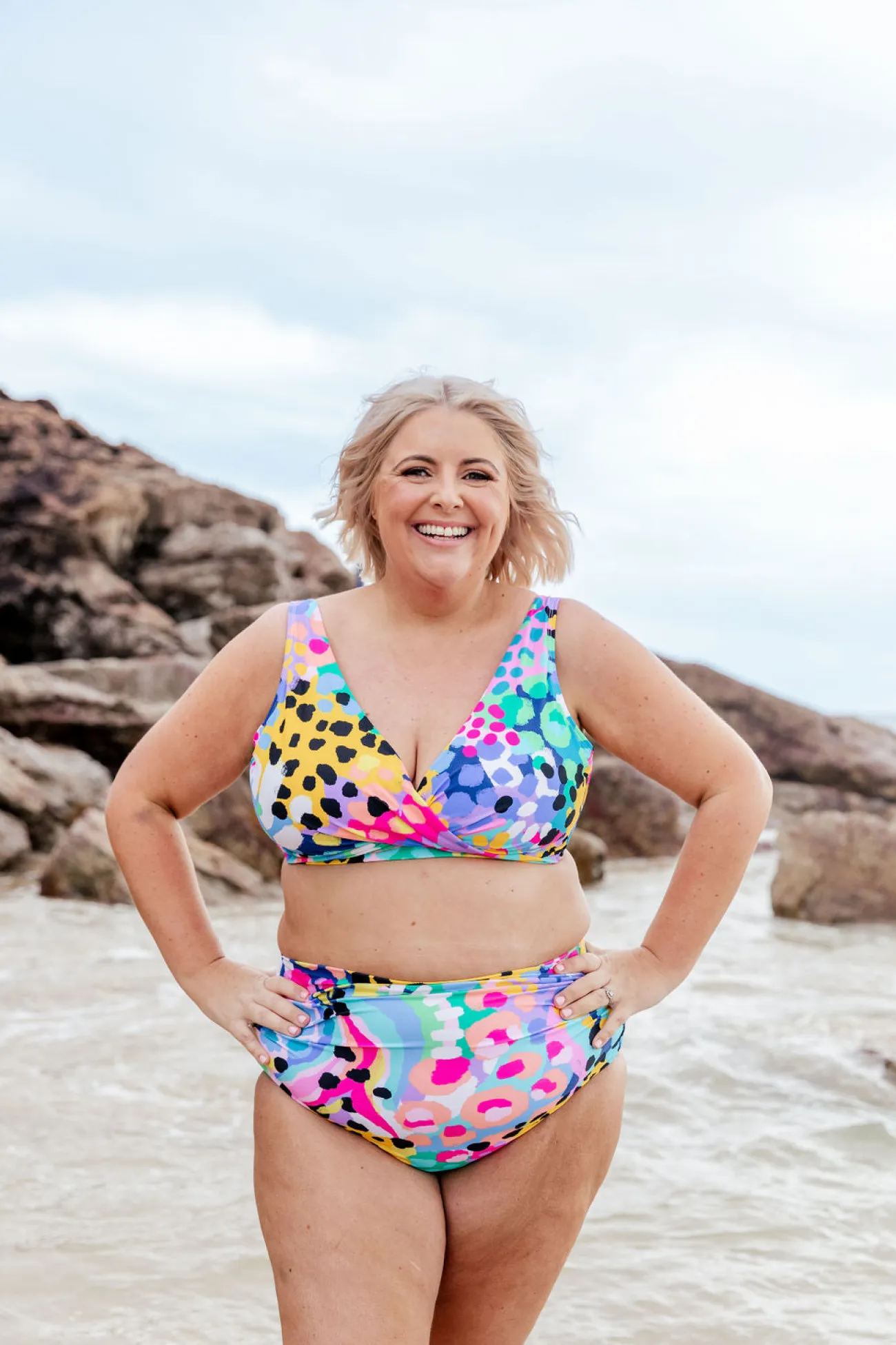 Proud Poppy Clothing Miami Bikini Pants in Kasey Swim by Kasey Rainbow Clearance