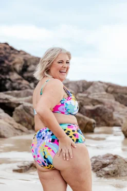 Proud Poppy Clothing Miami Bikini Pants in Kasey Swim by Kasey Rainbow Clearance