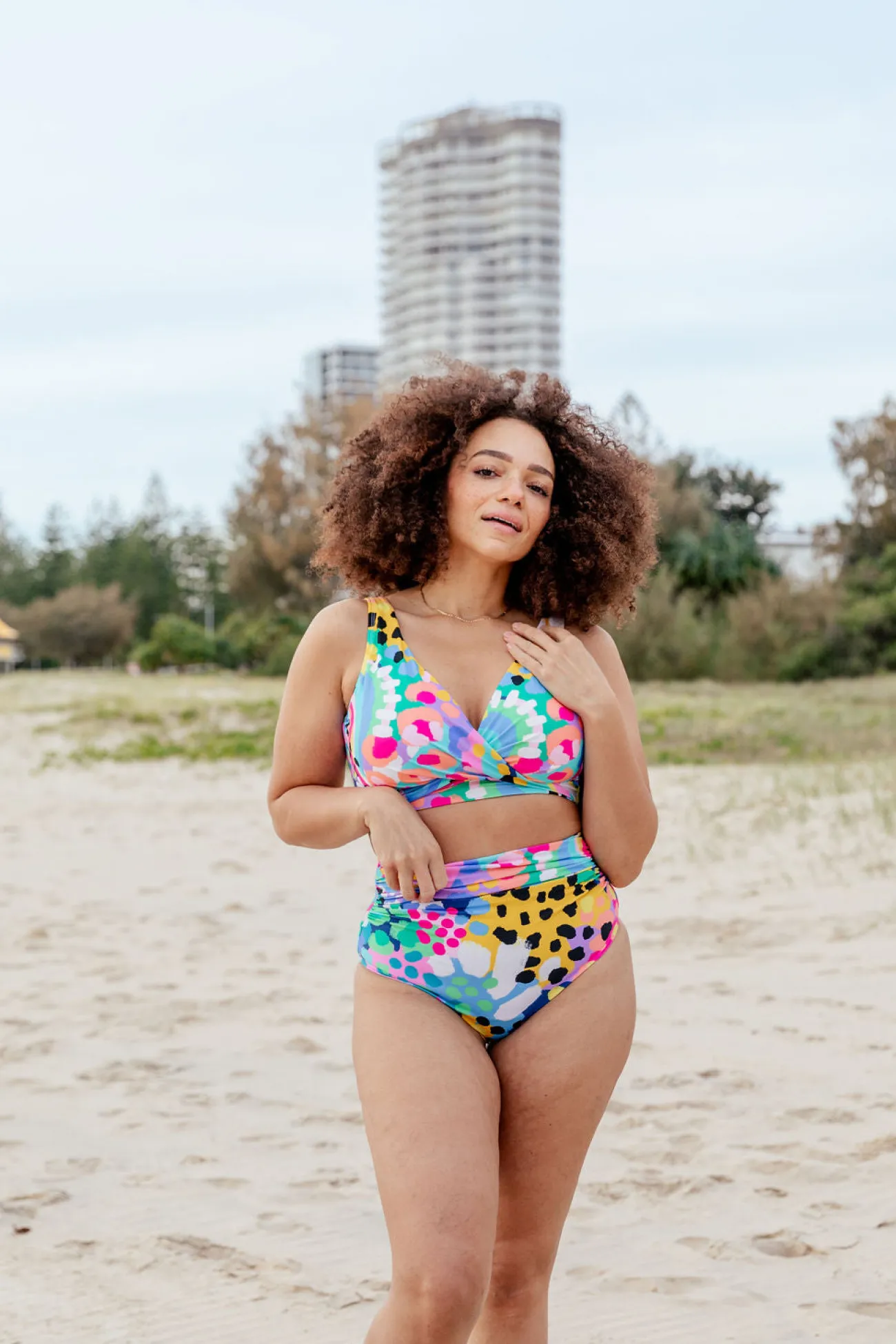 Proud Poppy Clothing Miami Bikini Pants in Kasey Swim by Kasey Rainbow Clearance