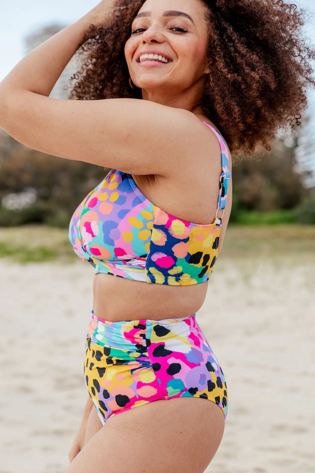 Proud Poppy Clothing Miami Bikini Pants in Kasey Swim by Kasey Rainbow Clearance