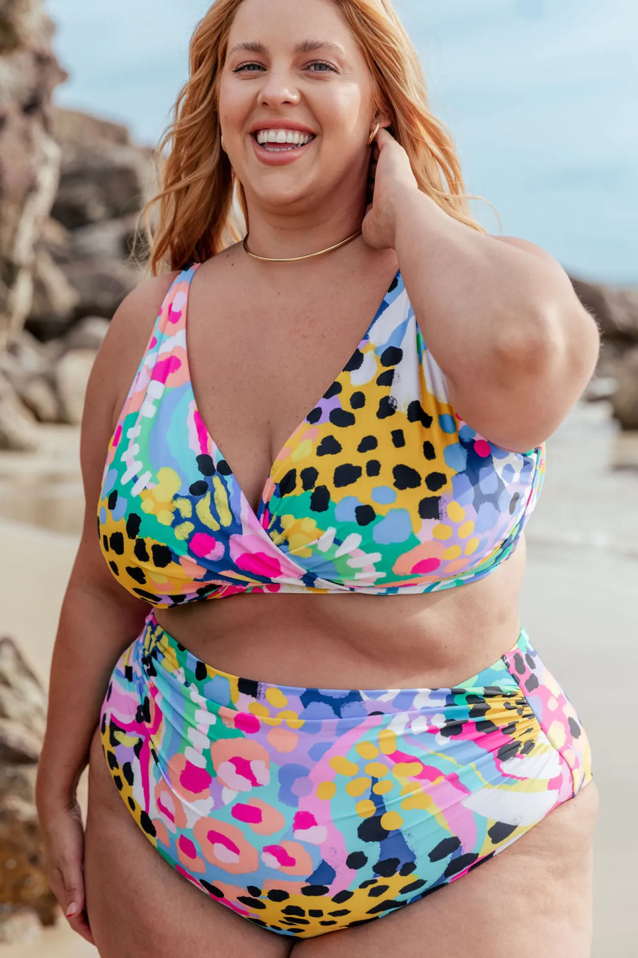 Proud Poppy Clothing Miami Bikini Pants in Kasey Swim by Kasey Rainbow Clearance