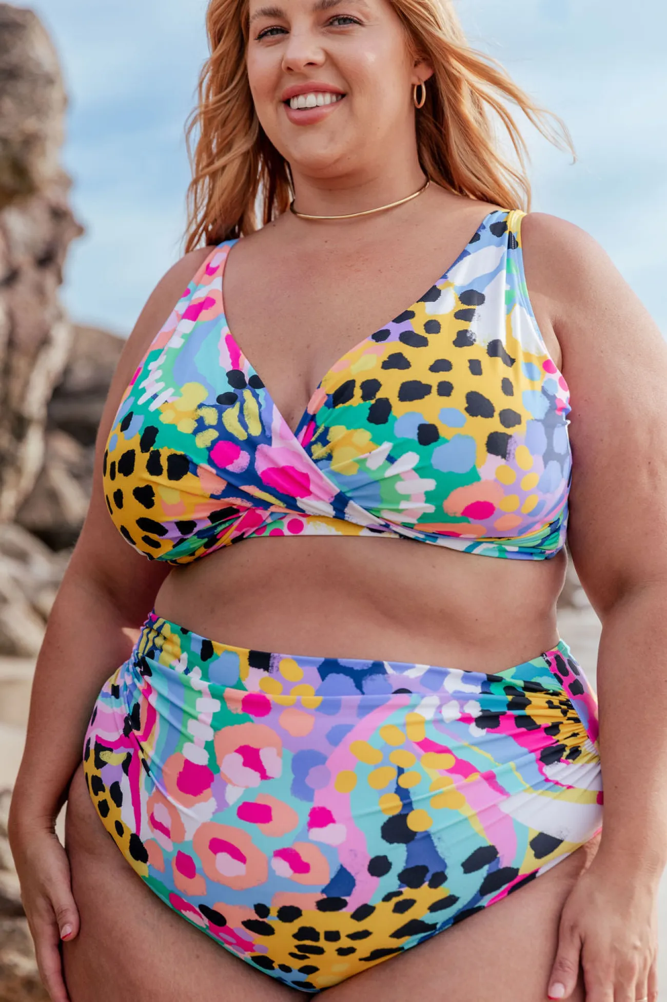 Proud Poppy Clothing Miami Bikini Pants in Kasey Swim by Kasey Rainbow Clearance