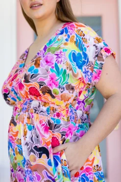 Proud Poppy Clothing Millie Dress in Aussie Lilac by Kasey Rainbow Hot
