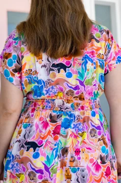Proud Poppy Clothing Millie Dress in Aussie Lilac by Kasey Rainbow Hot