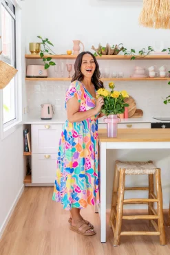 Proud Poppy Clothing Millie Dress in Peachy Keen by Kasey Rainbow Fashion