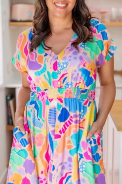 Proud Poppy Clothing Millie Dress in Peachy Keen by Kasey Rainbow Fashion