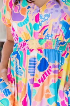 Proud Poppy Clothing Millie Dress in Peachy Keen by Kasey Rainbow Fashion
