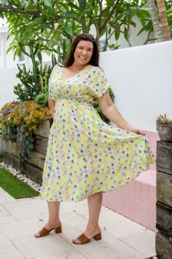 Proud Poppy Clothing Millie Midi Dress in Diced Fashion