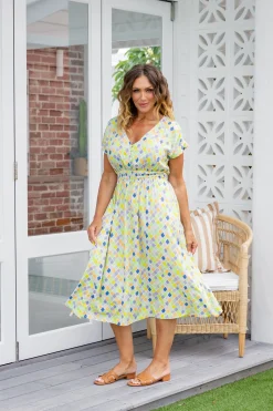 Proud Poppy Clothing Millie Midi Dress in Diced Fashion