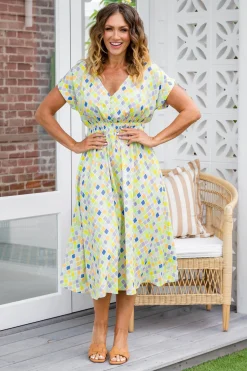 Proud Poppy Clothing Millie Midi Dress in Diced Fashion