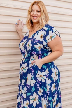 Proud Poppy Clothing Milly Navy Floral Maxi Dress Fashion