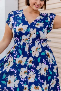 Proud Poppy Clothing Milly Navy Floral Maxi Dress Fashion