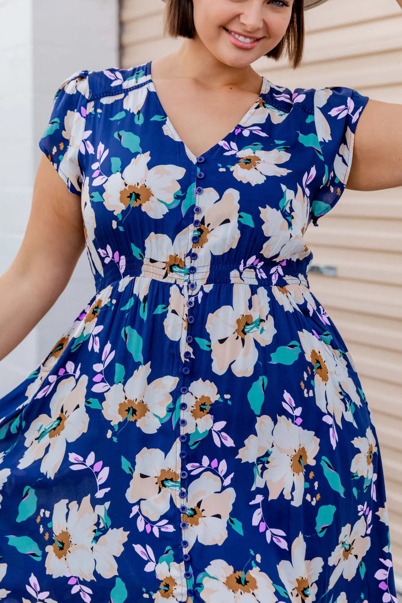Proud Poppy Clothing Milly Navy Floral Maxi Dress Fashion