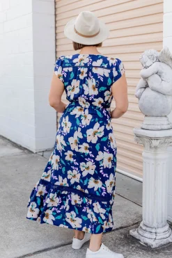 Proud Poppy Clothing Milly Navy Floral Maxi Dress Fashion