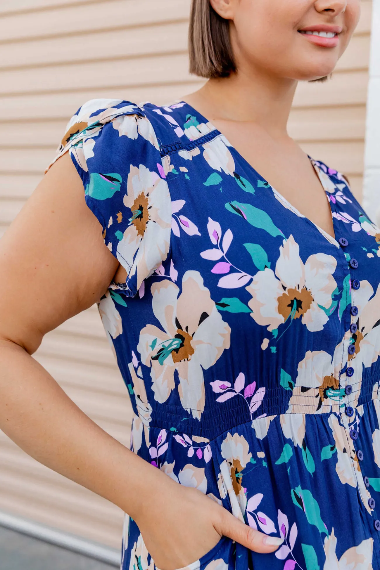 Proud Poppy Clothing Milly Navy Floral Maxi Dress Fashion