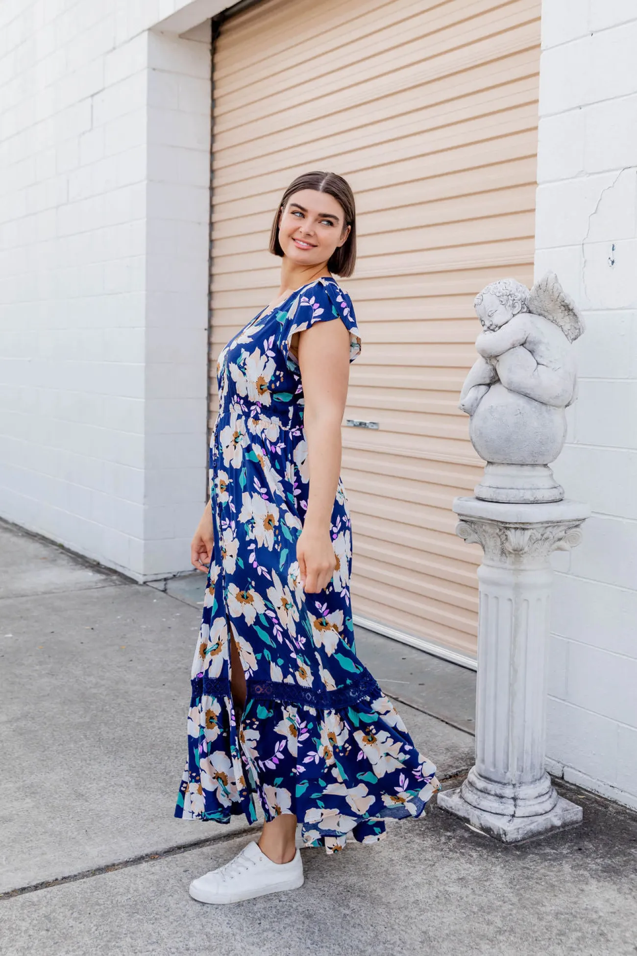 Proud Poppy Clothing Milly Navy Floral Maxi Dress Fashion