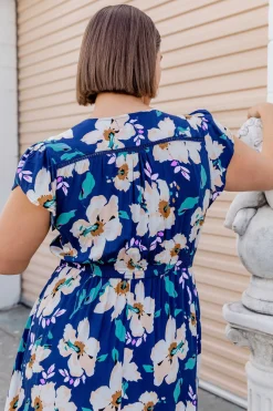 Proud Poppy Clothing Milly Navy Floral Maxi Dress Fashion