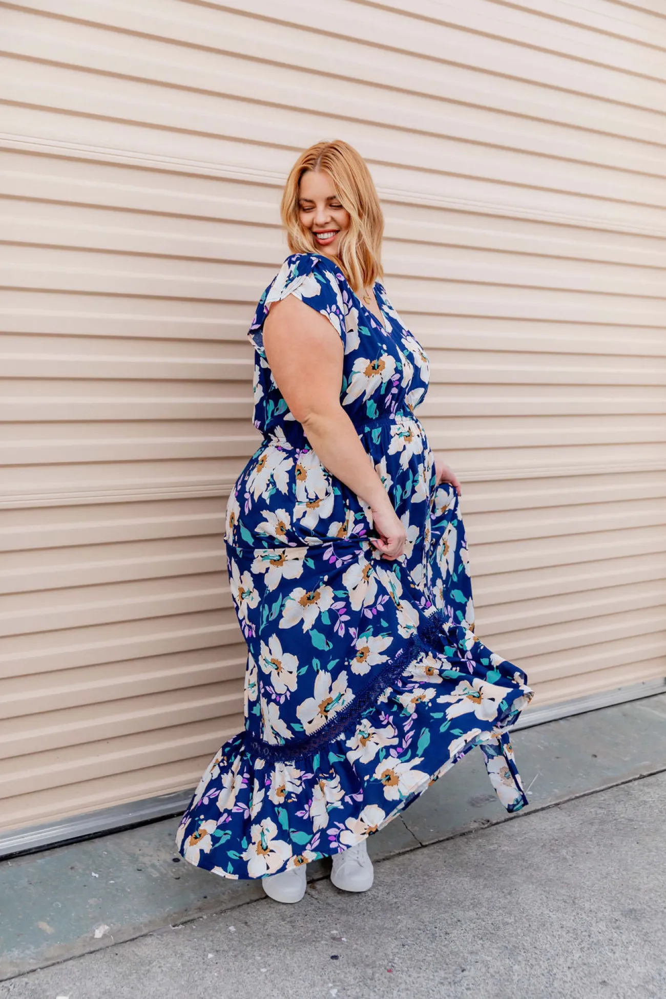 Proud Poppy Clothing Milly Navy Floral Maxi Dress Fashion
