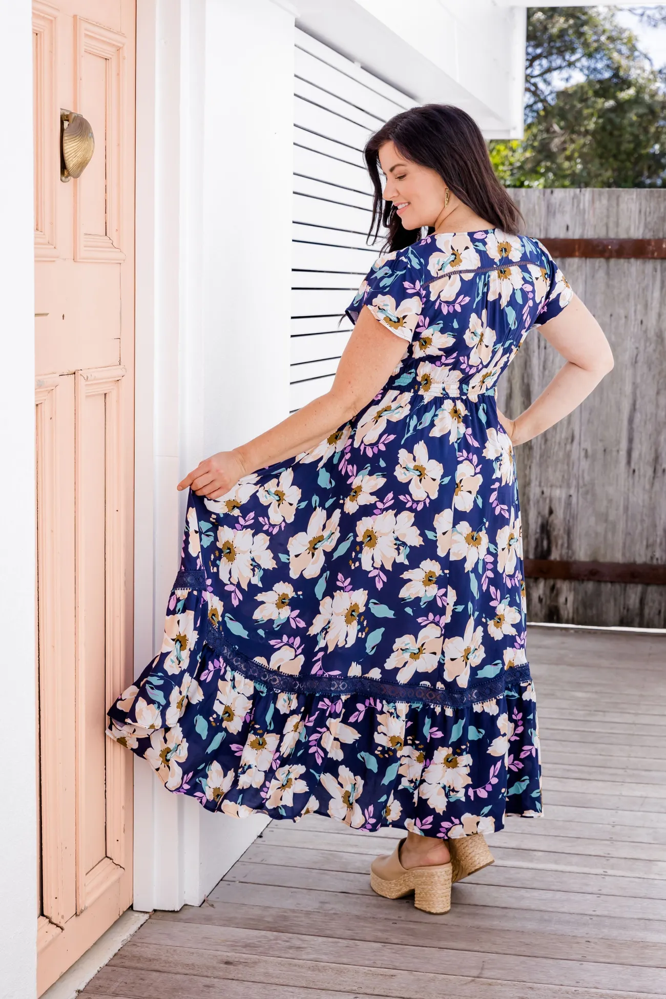 Proud Poppy Clothing Milly Navy Floral Maxi Dress Fashion