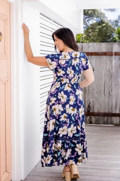 Proud Poppy Clothing Milly Navy Floral Maxi Dress Fashion