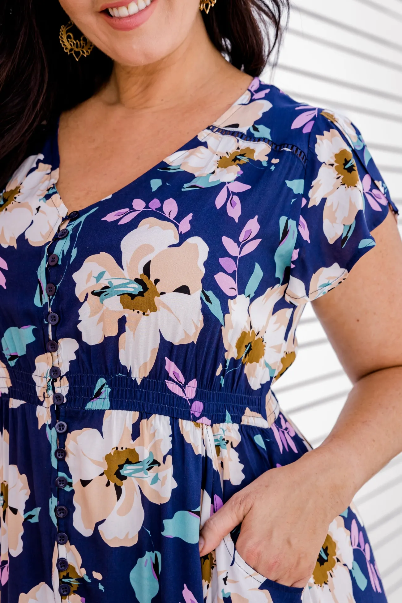 Proud Poppy Clothing Milly Navy Floral Maxi Dress Fashion