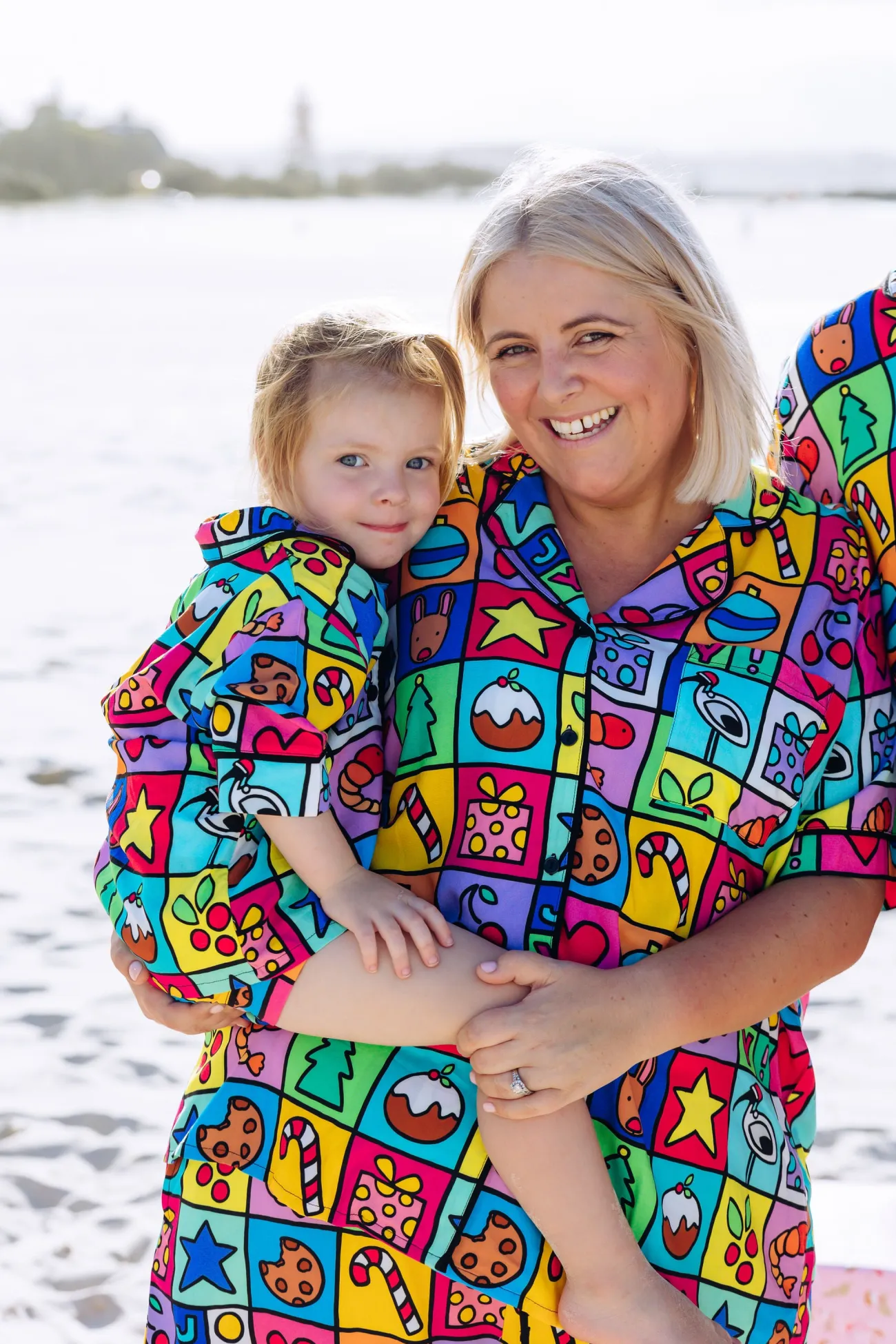 Proud Poppy Clothing Mistletoe Shirt & Shorts Pyjama Set in Christmas Checkers by Kasey Rainbow Outlet